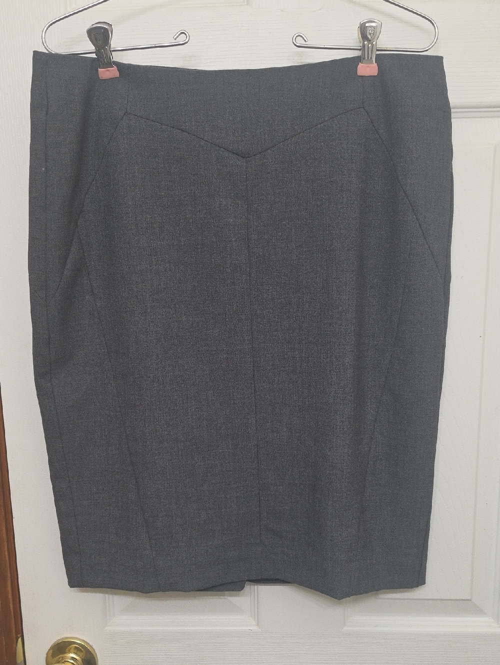 Worthington Dark Gray Pencil Skirt